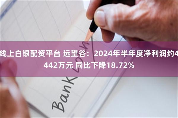 线上白银配资平台 远望谷：2024年半年度净利润约4442万元 同比下降18.72%